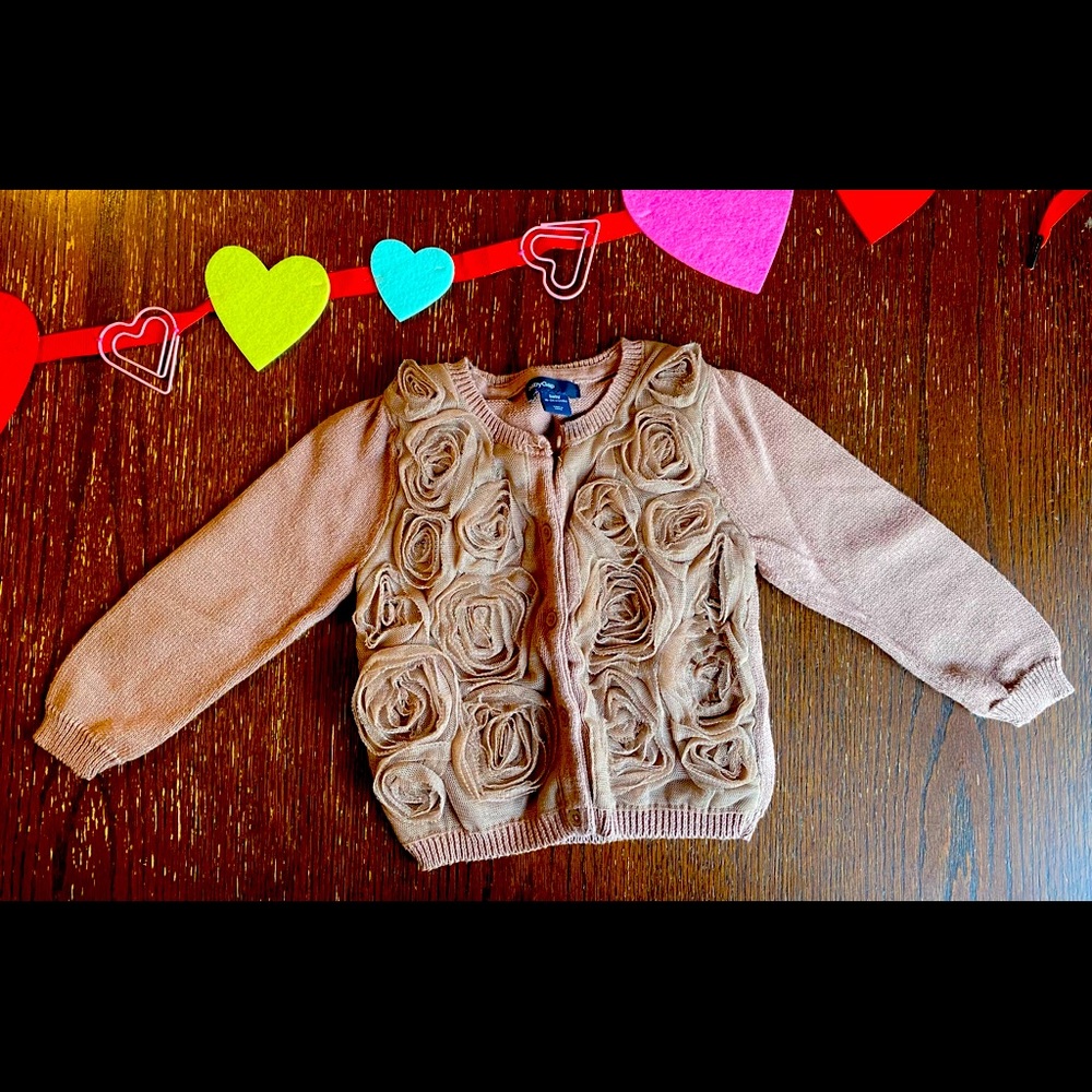 Baby Gap Dusty Rose Cardigan Sweater